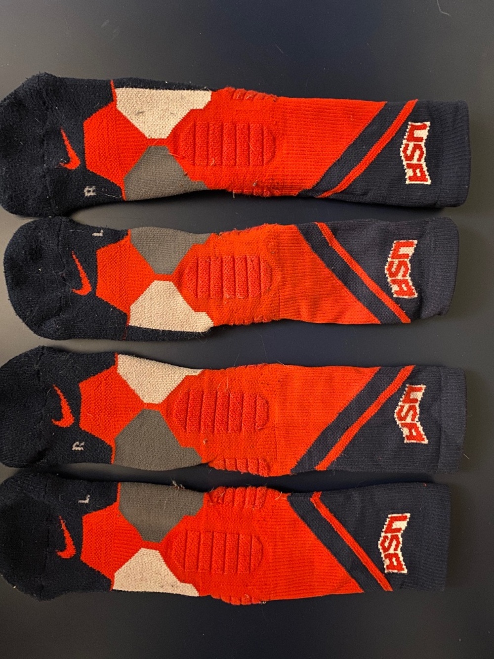 Rare Nike Hyper Elite USA socks - Two Pairs Size S
